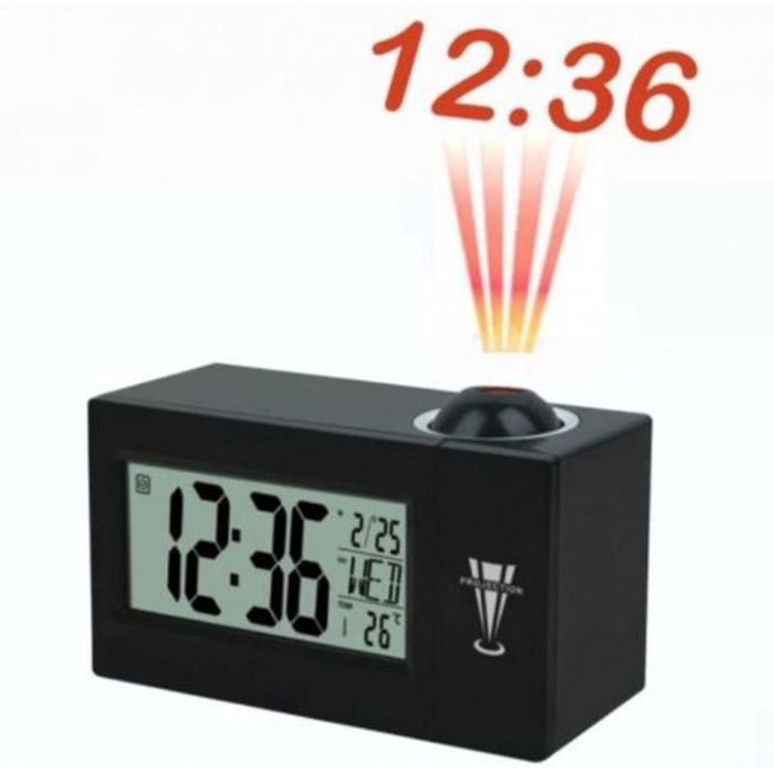 LED Numérique Alarme De Projection Horloge Parlante électronique Horloge