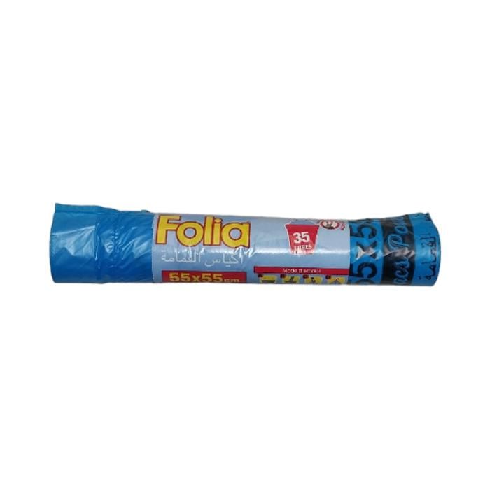 10 SACS POUBELLES DRAWSTRING 30L FOLIA