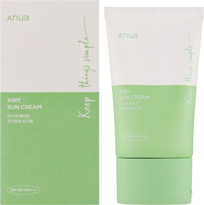 Anua Airy Sun Crème Solaire SPF50+ PA++++ - 50ml - Made in Korea