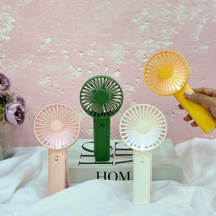 Ventilateur USB - AYA HOME - Mini Ventilateur Rechargeable - Ultra Silencieux - 3 Vitesses - Multicolore