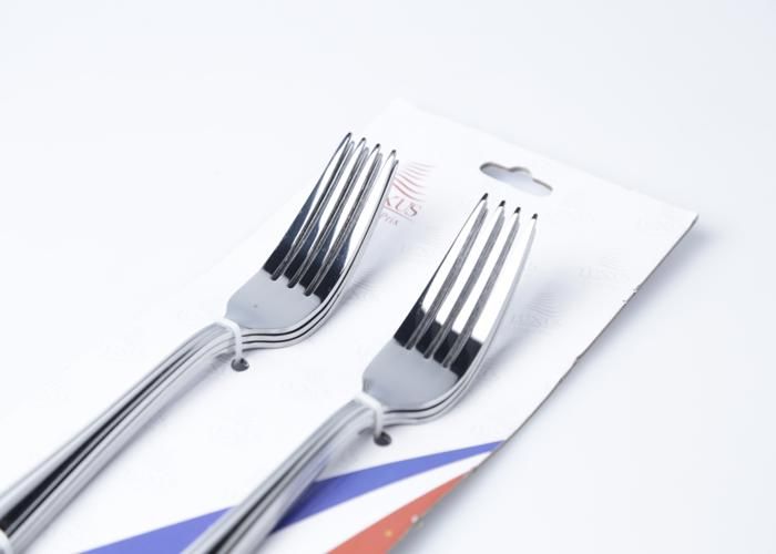 6 FOURCHETTES DE TABLE SIMPLE HO INOX