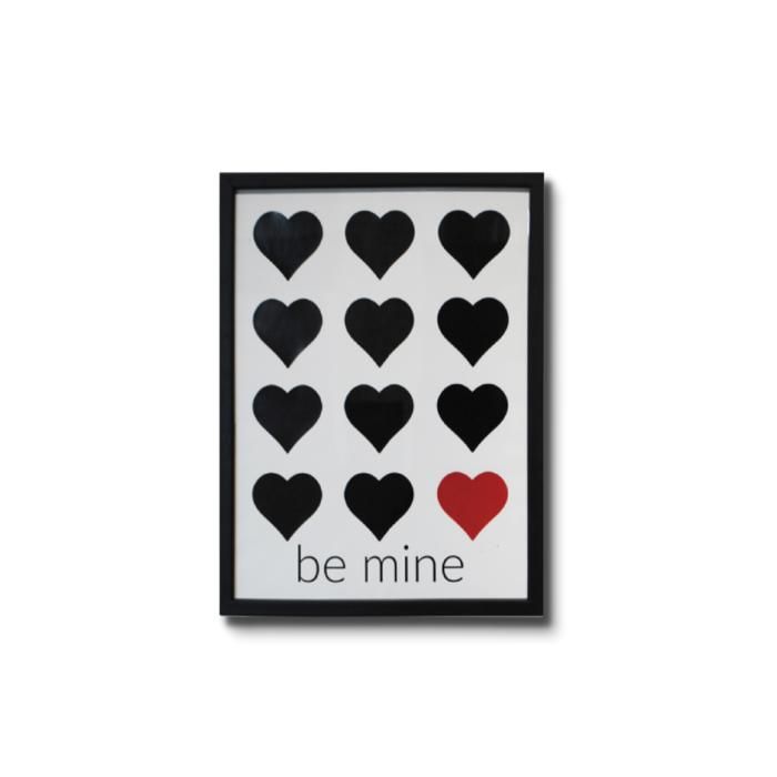 Cadre - Love - 30x40 cm - Design moderne - Décoration intérieure - Style contemporain