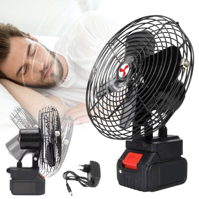 Ventilateur Rechargeable 48V à 4 Lames Métalliques