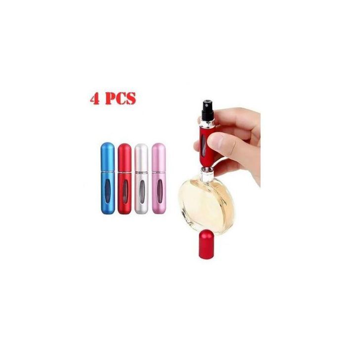 4 Pièces Mini Bouteille de Parfum Portable Vide Rechargeable .
