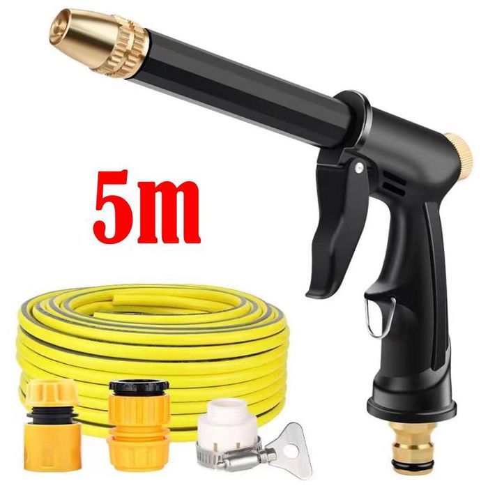 Pistolet à eau portable à haute pression pour nettoyage, Tuyau d'arrosage de jardin, 5m