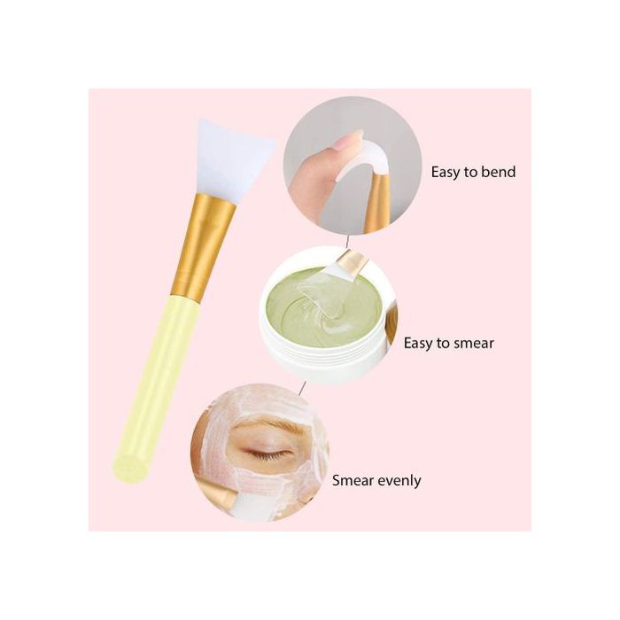 pinceau cosmétique sans poils en silicone pour masque, pour crème  sérum