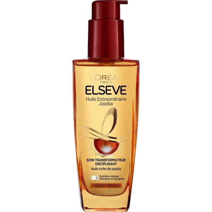Soin Transformateur Disciplinant Elsève Jojoba L'OREAL PARIS - Cheveux Très Secs - 100 ml