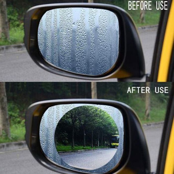 4 films Anti pluies pour rétroviseurs  protection vitres fenêtres de voiture
