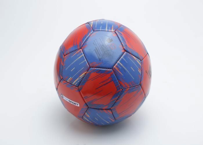 Ballon de foot - MARQUE - Taille 5 - 350g - Bleu et Rouge - Mixte