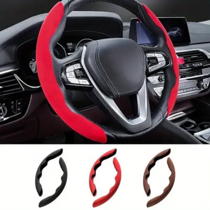 Housse de volant de voiture 2 pièces