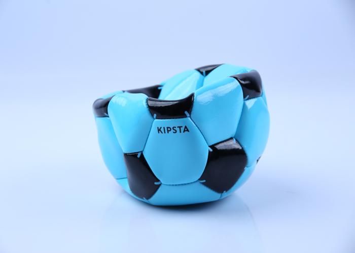 Ballon de foot - KIPSTA - First Kick - Taille 3 - Couleur bleue - Matériaux robustes