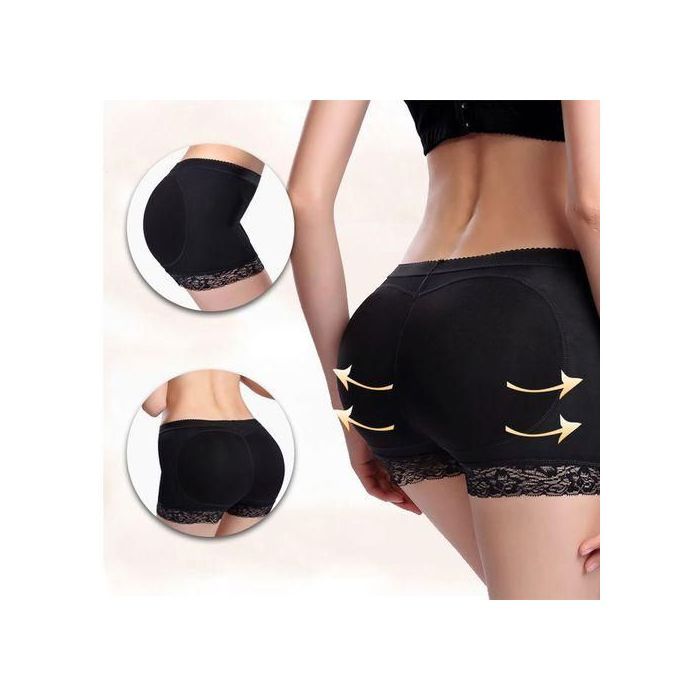 Sous-vêtements moulants - Short - Beige - Coton - Coussinets amovibles - Taille L/XL/XXL