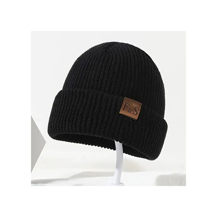 Bonnet en tricot - GENERIC - Taille Unique - Noir - Coton - Acrylique