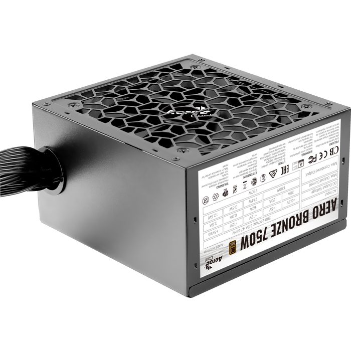 Alimentation PC non modulaire - AEROCOOL - Aero Bronze 750W (80+Bronze) - ATX12V 2.52 - 750W
