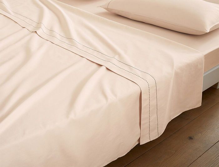 Drap - LINVOSGES - Satin - 240x310 cm - 100% coton peigné - Lavable à 60°