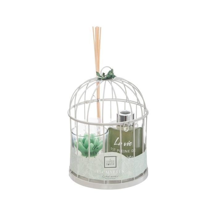 COFRRET LOVEHOME CAGE BOUGIE 730g +DIFFUSEUR 100ml