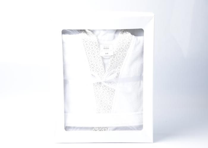 Peignoir Mariée - Blanc - S/M - Doux - Confortable - Élégant