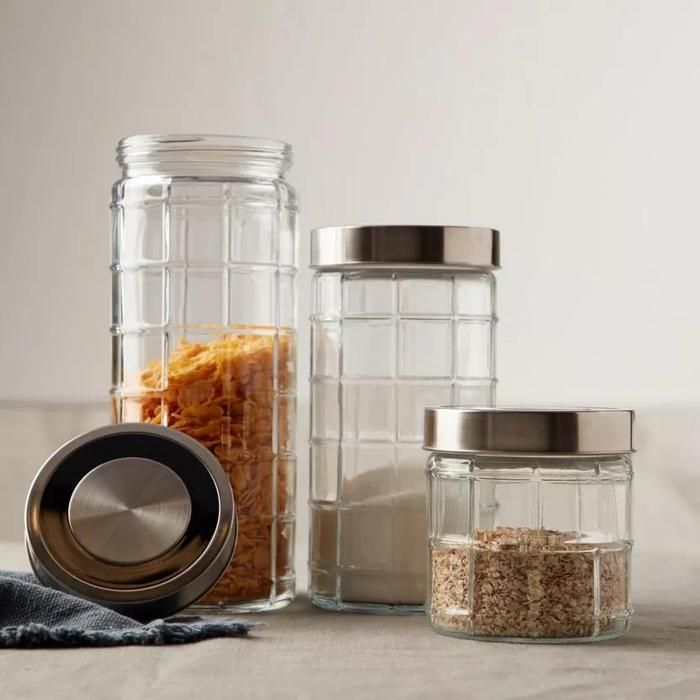 Set 2 bocaux en verres résistant 2,5l et 2L
