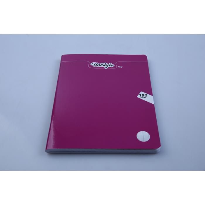Cahier piqué A5 Unistyle uni 192 pages 70g carte