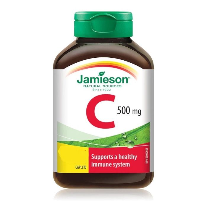 Jamieson Vitamine C 500 mg, Favorise la Sante, 65 Comprimes - Made in Canada