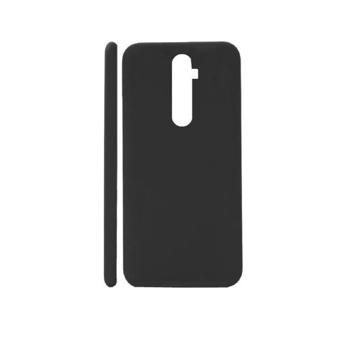 Coque Housse en Silicone Liquide Lisse et Soyeux Antichoc Oppo Reno 2 (noir)