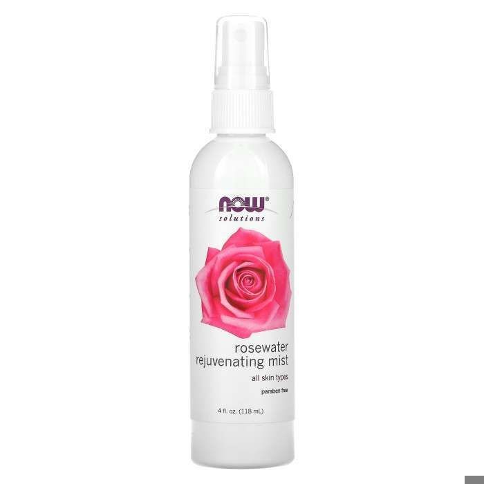 Brume régénérante - NOW FOODS - Eau de rose - 118 ml - Hydratante - Apaisante