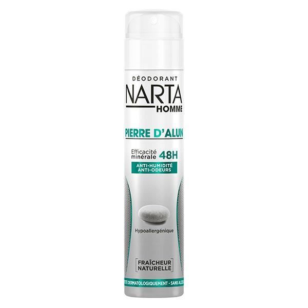 Déodorant - Narta - Homme - Pierre d'Alun - 48h - Sans alcool - Spray 200ml