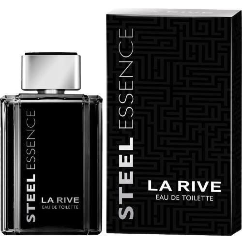 Ensemble de parfums - LA RIVE - Steel Essence - 100 ml Eau de toilette - 150 ml Déodorant - Noir