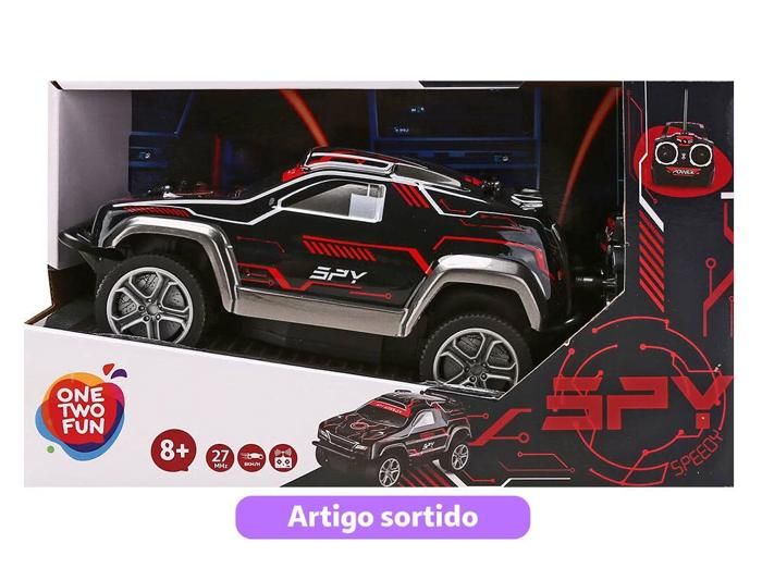 VOITURE R/C 1:18 SPEEDY SPY 2COULEURS