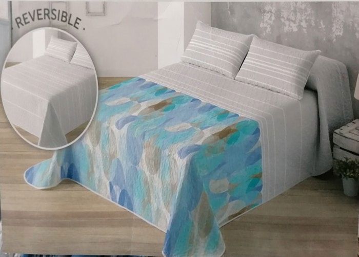 COLCHA BOUTI REVERSIBLE ROSTOV  235X270 cm