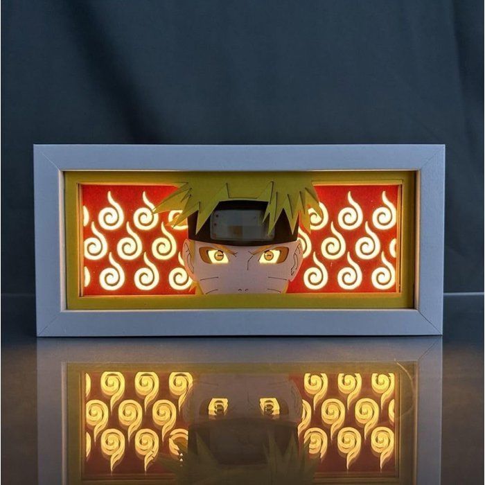 Tableau lumineux LED Naruto Uzumaki – Design animé double alimentation