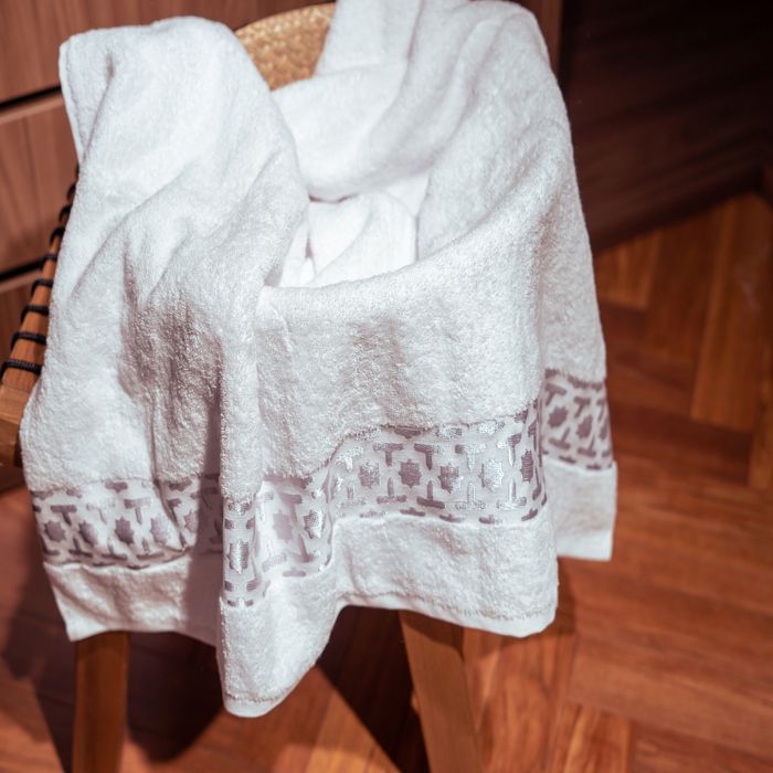 Drap de douche - A3 HOME - Arabesque - 500GSM - 70x140 cm - 100% coton