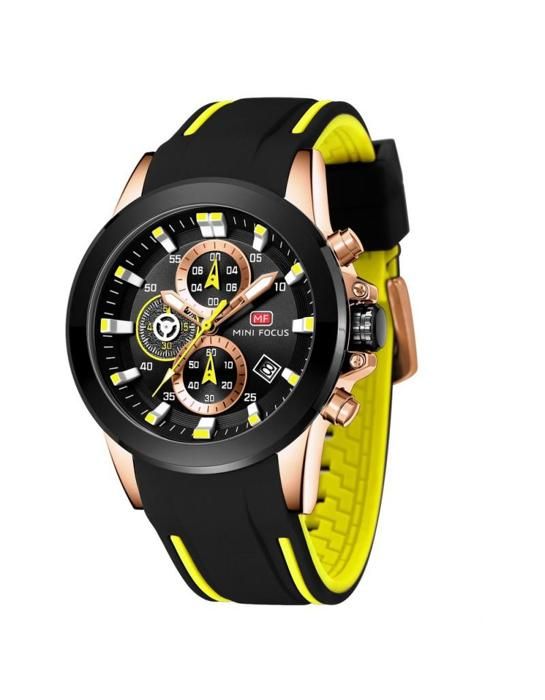 Montre Homme - MINI FOCUS - MF0287G - Quartz - Silicone - Résistante à l'eau