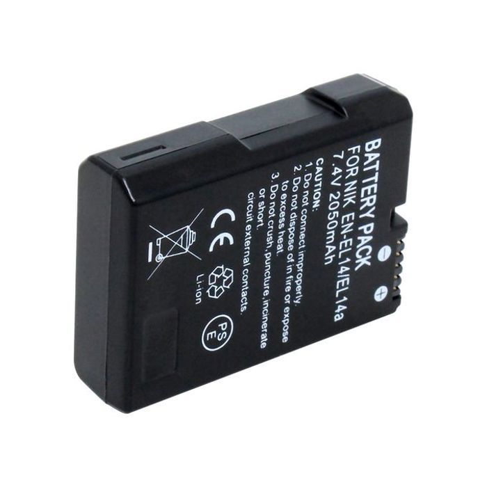 Batterie pour appareil photo reflex numérique 7.4V EN-EL14 pour Nikon D3100 D3200 D3300 D5100 D5200 D5300 D5500 dslr camera