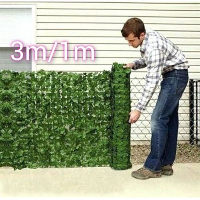 Brise-vue en rouleau, treillis ajustable pour balcons 3m x 1m
