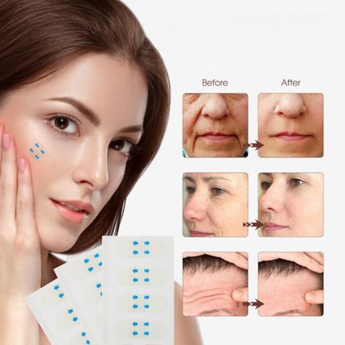 Autocollants de lifting visage - Invisible - 40 pièces - Effet lifting instantané - Non irritants - Imperméables