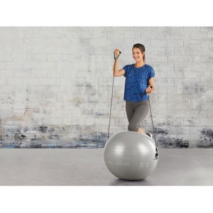 Dynamic Balle de GYM Gym Ball avec Bandes extensibles Plus Pompe a Main Inclus