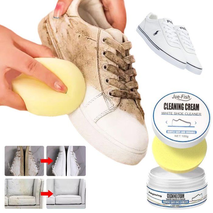 Nettoyeur Magique Ultra-Blanchissant pour Chaussures Avec Éponge Applicatrice
