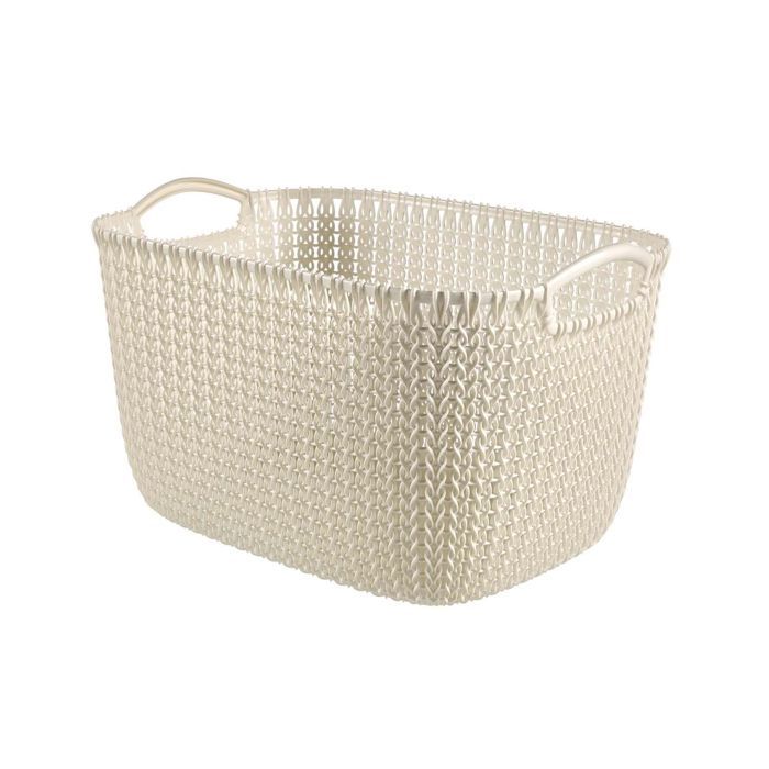 Panier à linge - Curver - Knit - Plastique - 40 L - 59,5 x 38,5 x 27 cm