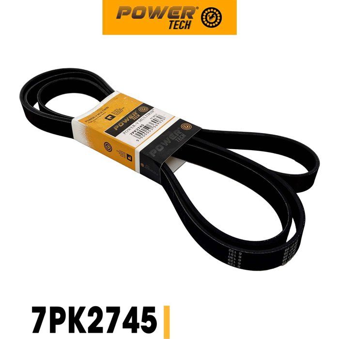 POWERTECH 7PK2745 – COURROIE TRAPEZOIDALE A NERVURES (POLY-V)