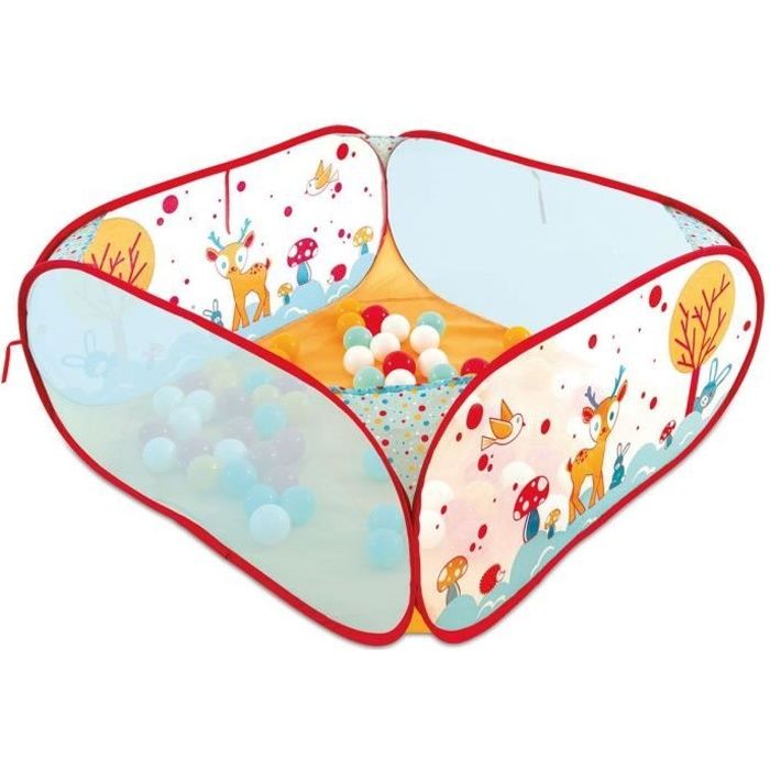 Aire de jeu - LUDI - Lapin - Pop-up et balles - Système pratique - Multicolore
