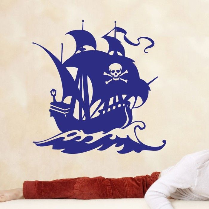Sticker navire pirate