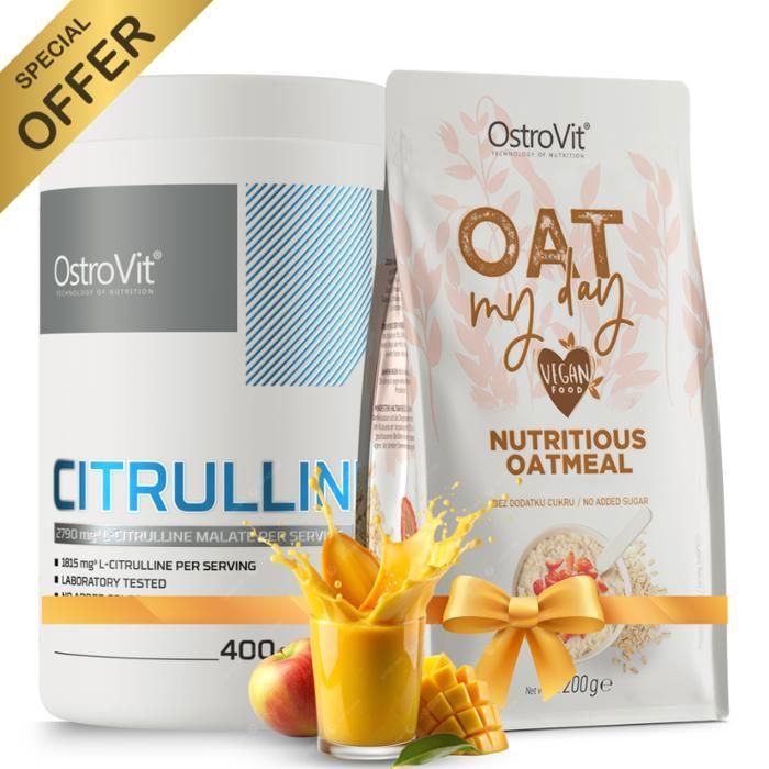 Pack Citrulline 400 g Mangue Limited Edition + Flocons d'Avoine 200 g aux Saveurs Délicieuses