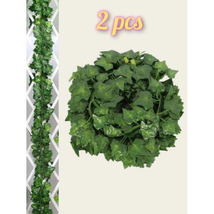 2 pièce vigne artificielle verte (2×2 mètres) qualité supérieure