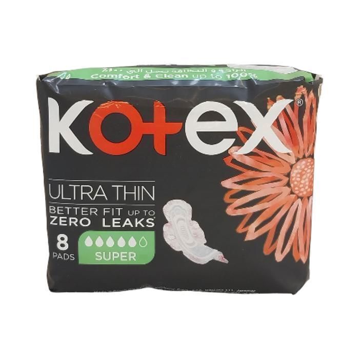 Serviettes hygiéniques - KOTEX - UT SUPER 3D - Noir - Naturelle - 240x280 cm