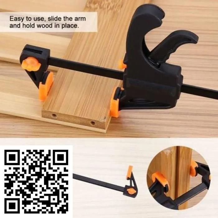 Pince serre-joint F rapide à cliquet, outil de serrage multi-usage 300x60mm pour bricolage