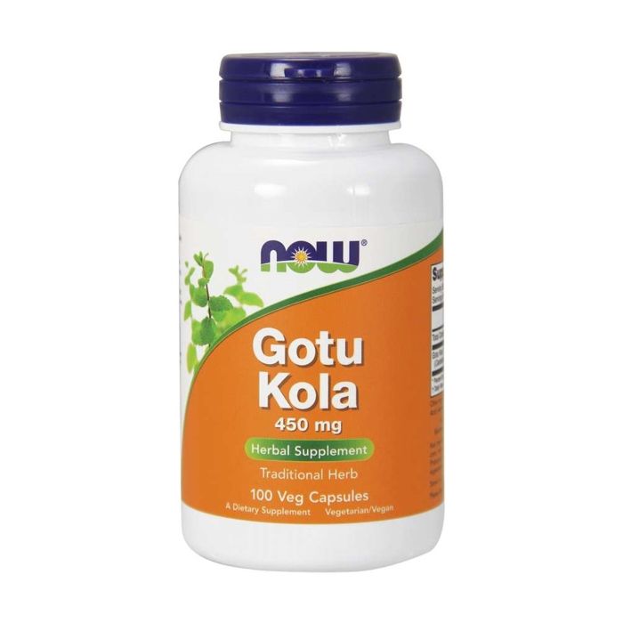NOW FOODS Gotu Kola 450mg (Supplément à base de plantes) 100 Gélules Végétaliennes
