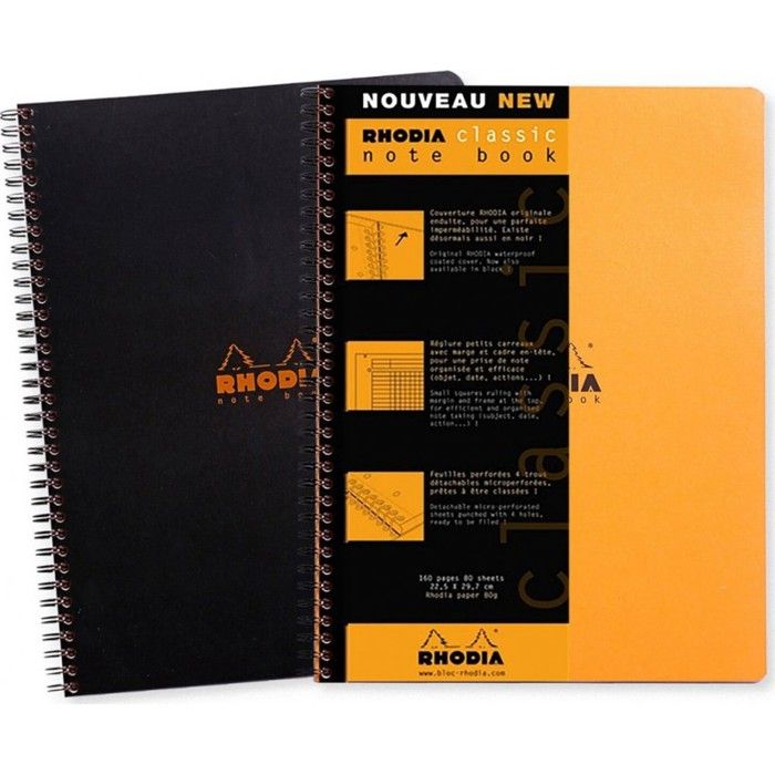 Note Book - CLAIREFONTAINE - Classic RI - 22,5x29,7 cm - 160 pages - Petits carreaux 5x5