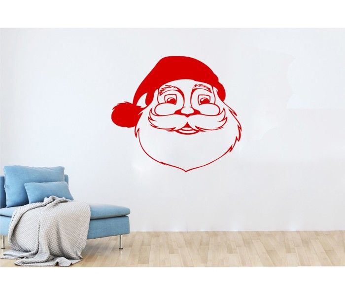 Stickers père Noel Décoration vinyle Autocollant