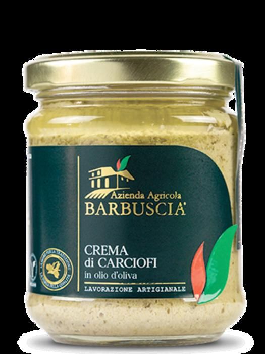 CREMA D'ARTICHAUTS A'l'huile d'olive-190.Gr-BARBUSCIA
